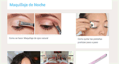 Desktop Screenshot of maquillajedenoche.net