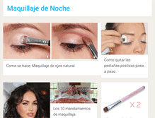 Tablet Screenshot of maquillajedenoche.net